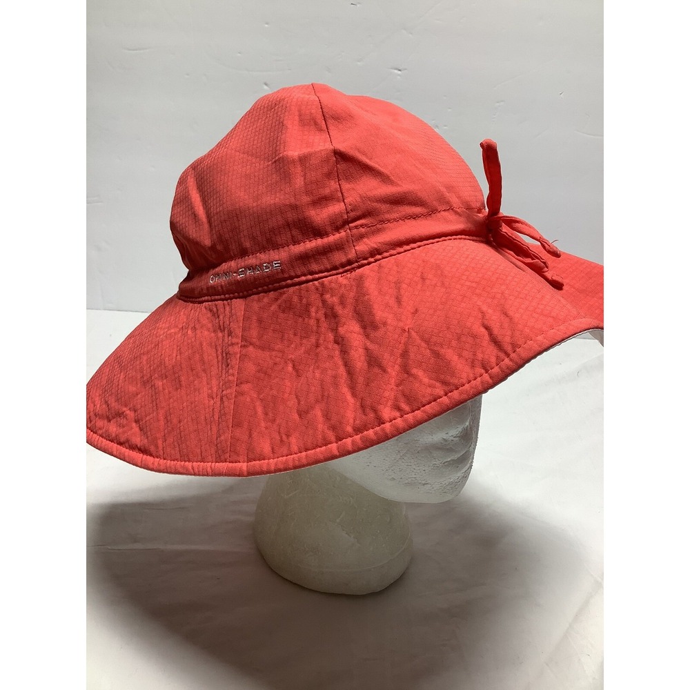 Columbia Omnishade Reversible Fisherman Bucket Hat White/Coral Pink Women's Hike